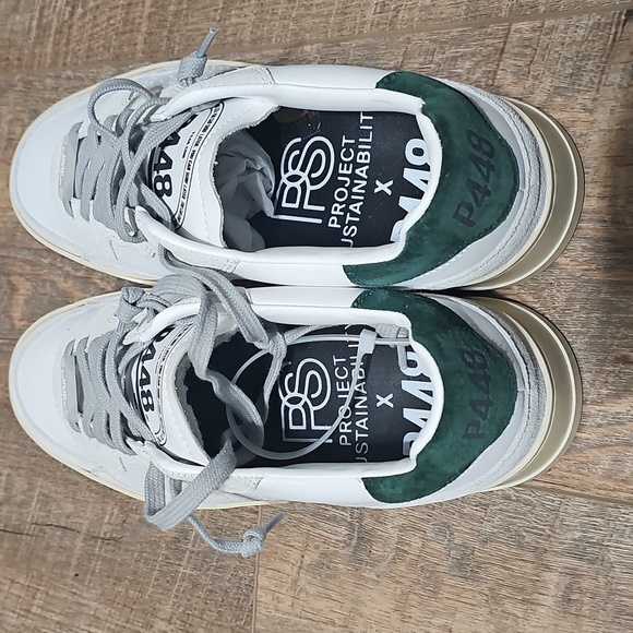 P448 x Project Sustainability White/Gray/ Sneakers Size 38 New - Picture 12 of 16
